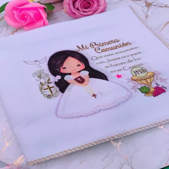 12 FIRST COMMUNION PARTY FAVORS NAPKINS GIRL RECUERDOS PARA COMUNION DE NINA