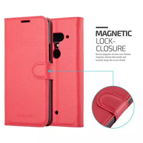 Case for HTC U12 PLUS Protection Book Wallet Phone Cover Magnetic