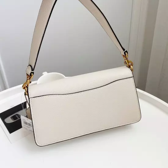 COACH 73995 Tabby Shoulder Bag White Leather Crossbody Shoulder Hand 2way Outlet