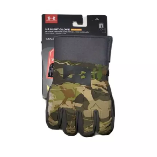 Under Armour UA Windstopper Camo Hunt Gloves Men's Size Small Primaloft New