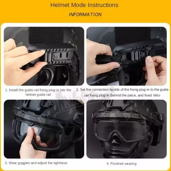 Outdoor CS Army Tactical Military Goggles Windproof Protective Glasses for Men