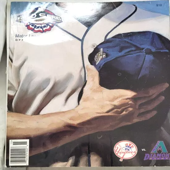 Set of 2 - 2001 World Series Major League Baseball Official Program Magazines