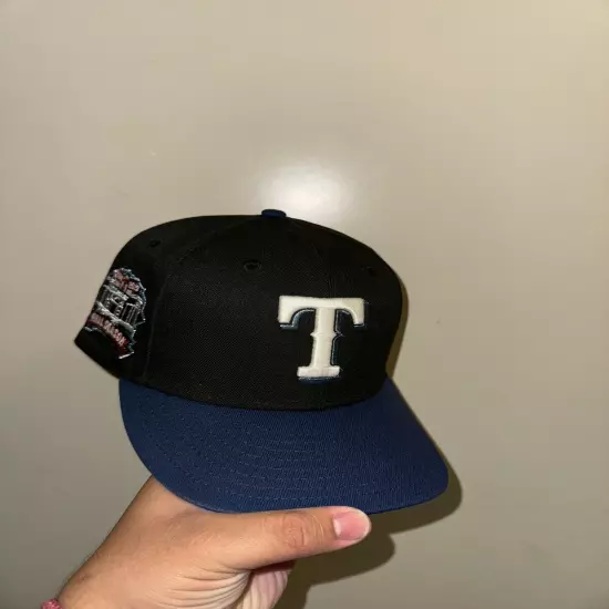 Prociety Azkrownz Texas Rangers Fitted Hat 7 5/8