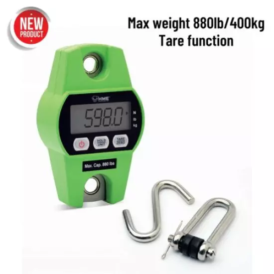 880lbs Hanging Digital Scale for Weighing Deer Whitetail Coyotes Hunting Game