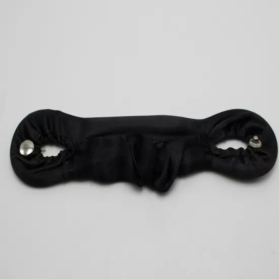 2 Black Magic Clip Donut Hair Styling Bun Curler Maker Ring Twist Tool 175mm