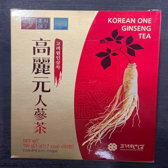 【50 bags】 Korean One Ginseng Tea Extract Health 3g Stick Anti Stress Fatigue.