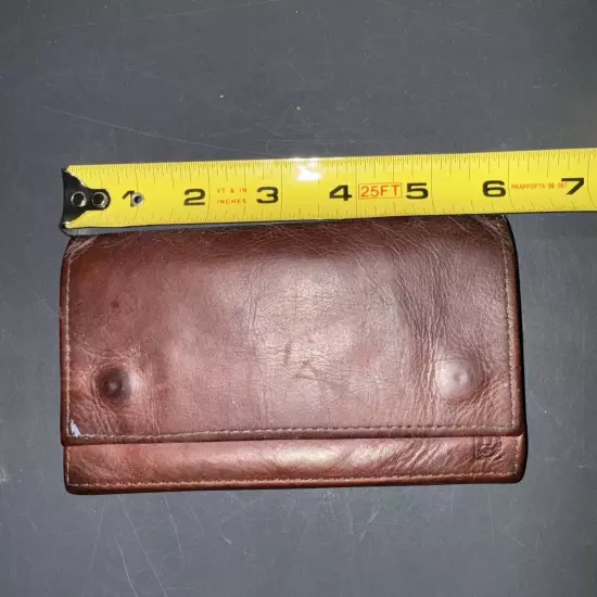 Levi Strauss & Co. Leather Vintage Bifold Brown Wallet USED