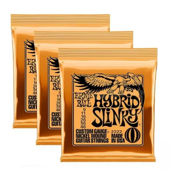 Nickel Wound Electric Guitar Strings 2222 Guitar Chords Accessories SET 3PC