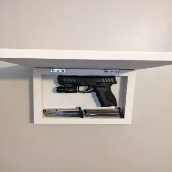 Personalized Handgun Concealment Frame Plaque, hidden shelf, firearm storage