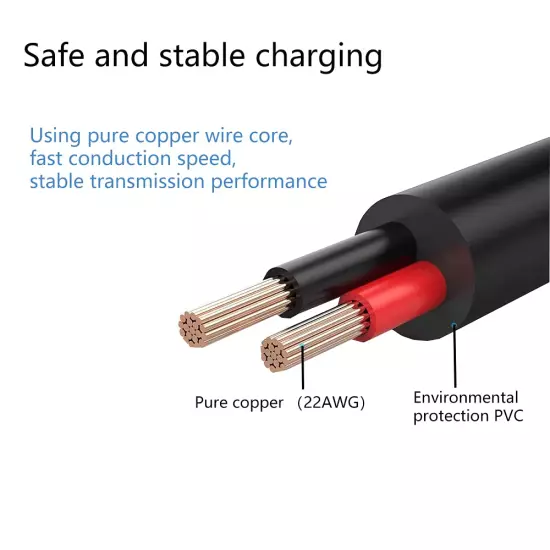 USB to DC 5V Power Cord, Universal DC 5.5X2.1Mm Plug Jack Charging Cabl