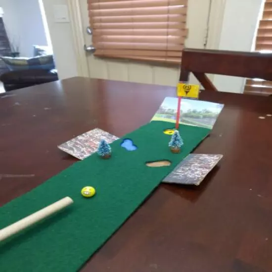 Miniature Indoor Golf Putting Family Game