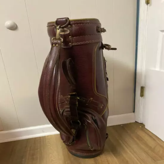 Miller Vintage Golf Bag, Pro Style Golf bag, Made in USA, Burgandy