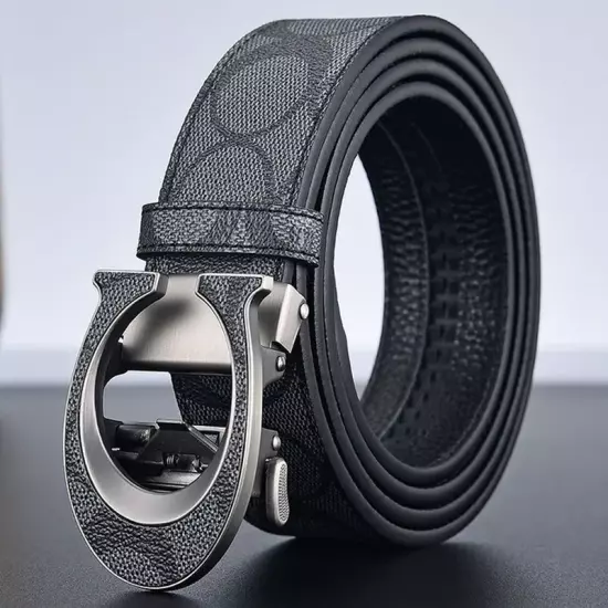 Luxury Canvas Leather Belt for Men and Women