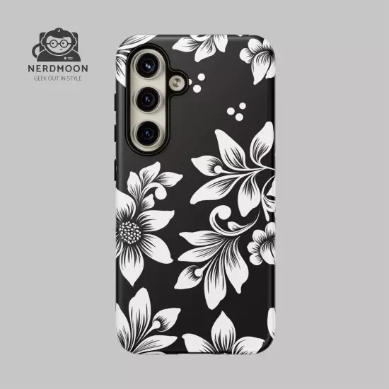 Black & White Floral Style - Tough Cases