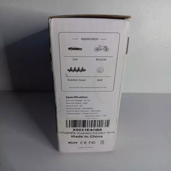 Miniature Car Air Pump (Box Damage)