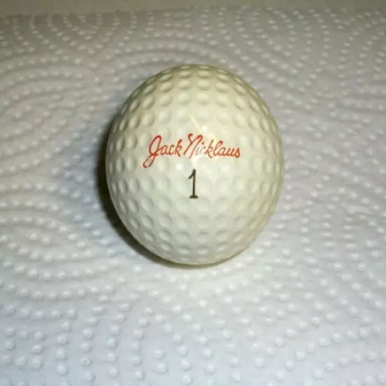 Vintage Jack Nicklaus Red Signature Golf Ball Small Canada Used