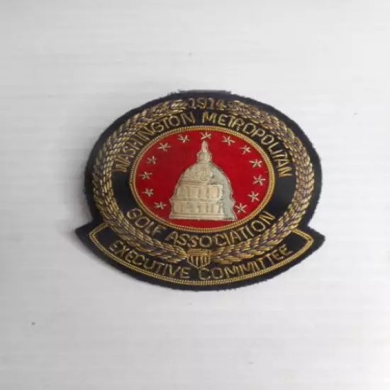 Washington Metro Golf Assn Executive Committee Blazer Embroidered Pocket Patch 