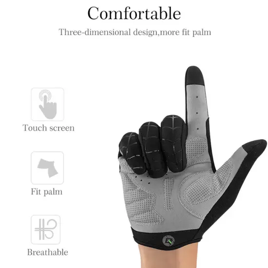 Motorcycle Gloves for Men Women Motorbike Riding Touchscreen Full Finger Gloves