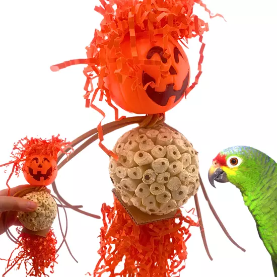 Bonka Bird Toys 2702 Halloween Pumpkin Bobblehead Jack-o-Lantern Trick or Treat