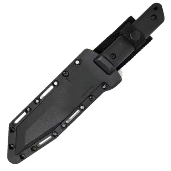 Cold Steel Black GI Tanto Fixed Blade Tactical Survival Knife with Sheath