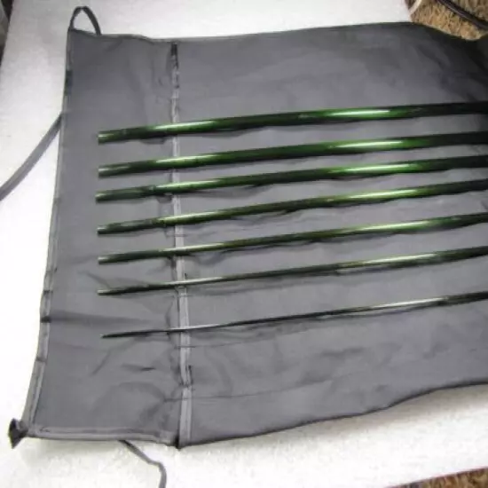 CRH Graphite 7 pc 9' 5 wt medium fast action glossy green xi trave fly rod blank