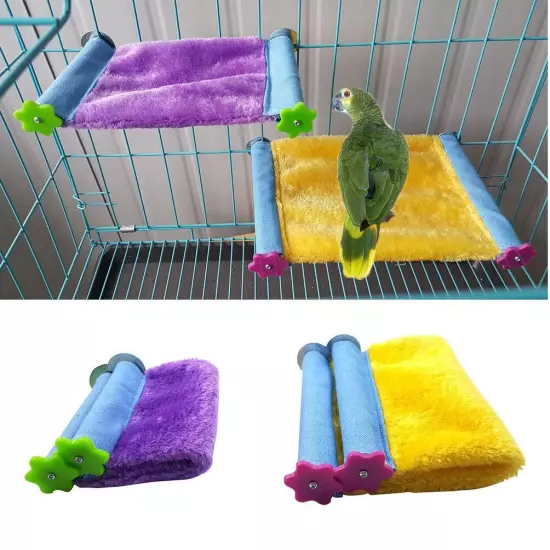 Winter Warm Bird Nest House Hut Bed Hammock Toy for Pet Parrot Parakeet Cocka...