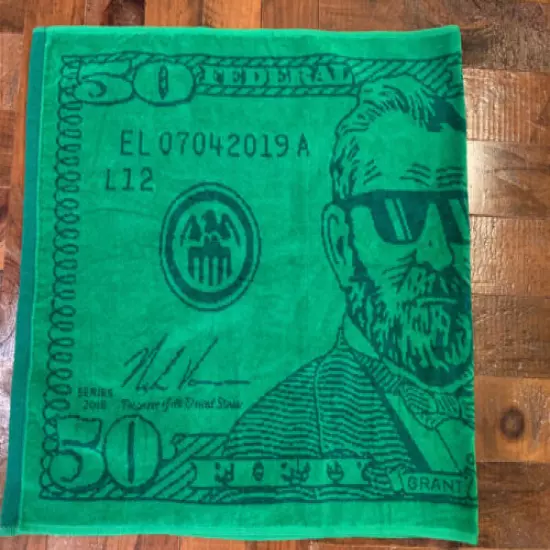 Swag Golf $50 Grant Presidents Day Green Money Tour Towel