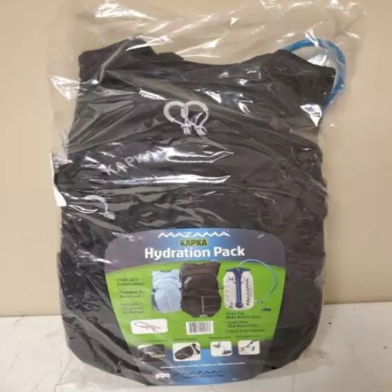 Mazama Kapka Hydration Pack with 3 Liter BPA Free Black Free Shipping