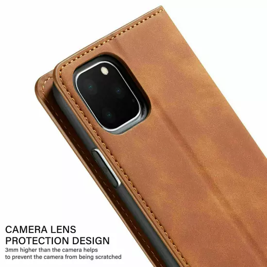 Leather Case For iPhone 16 15 14 13 12 Pro Max XS XR 87+ Flip Wallet Phone Cover