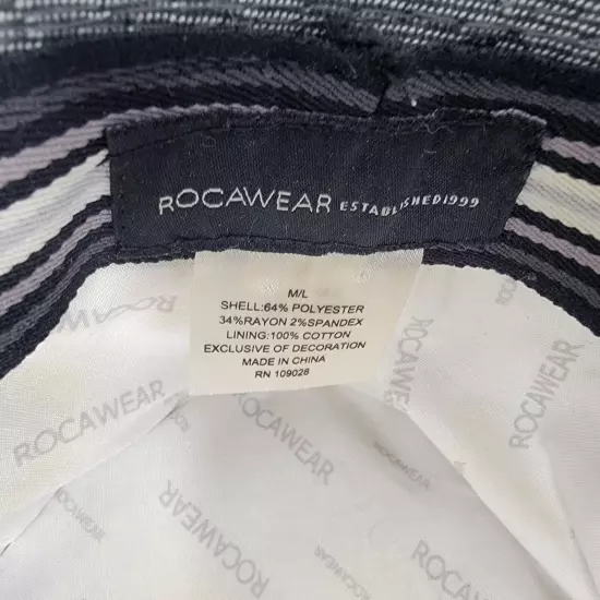 Rocawear Gray Grey Fedora Hat Cap SIZE M/L