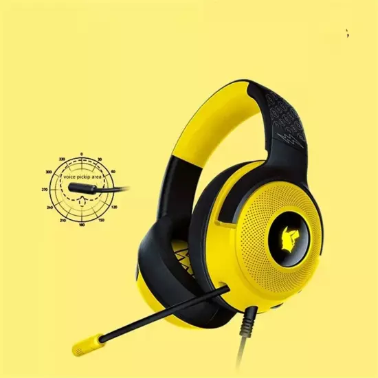 Razer x Pokémon Pikachu Kraken V3 USB Wired Gaming Headset Limited Edition