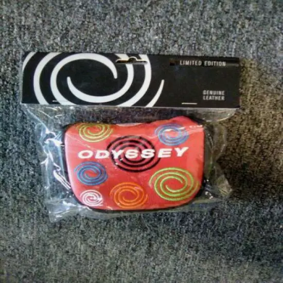 NEW Odyssey Limited Edition Leatherl Mallet Putter Headcover original package !!