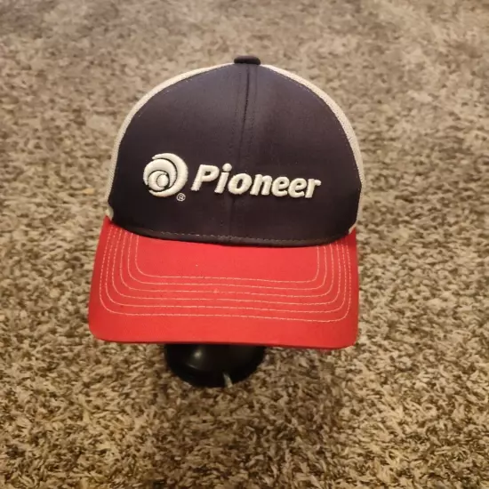 Pioneer Hat Adult Mens Gray Strap Back Cap Adjustable Hook Loop