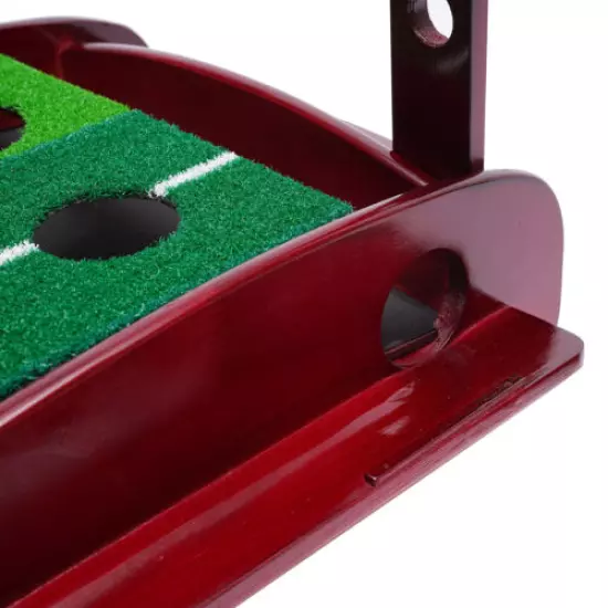 Golf Putting Green Practice Mat W/ Auto Ball Return Portable Training Aid Indoor