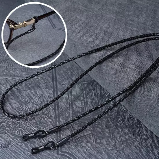 1 Pc Eyeglass Strap Leather Eyeglasses Cord Lanyard Holder Chain String R4B6