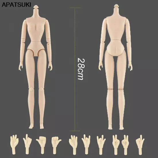 1/6 Dolls Accessories 28 Jointed Body for 11.5" Doll Movable Nude BJD Doll Body