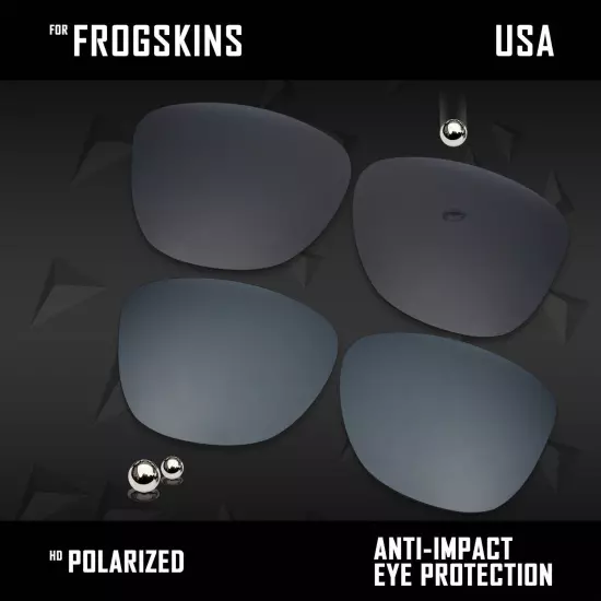 Anti Scratch Polarized Replacement Lenses for-Oakley Frogskins OO9013 Options