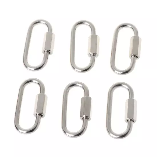 Spring Hook Stainless Steel Carabiner Camping Hiking Traveling Fishing