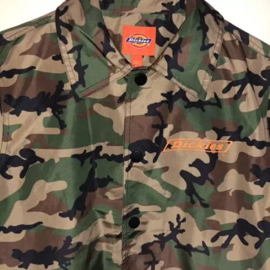 DICKIES Jacket CAMO MEDIUM Hunter Nylon RETRO ORANGE LOGO Skater Stylish RARE