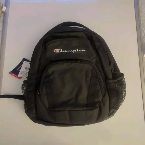 Black Champion Catalyst Backpack w/ Padded Laptop Pocket Item Organizer Pockets 