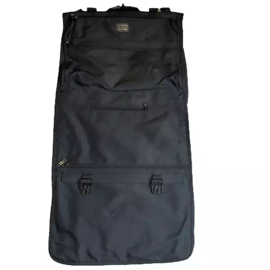 Tumi Trifold Black Garment Bag Carry On With Lock Travel Bag Unisex Adult