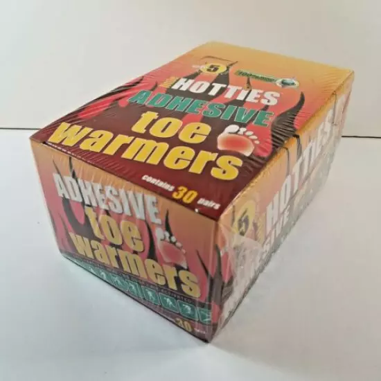 Little Hotties Adhesive Toe Warmers Contains 30 Pair Up To 5 Hours Display Box