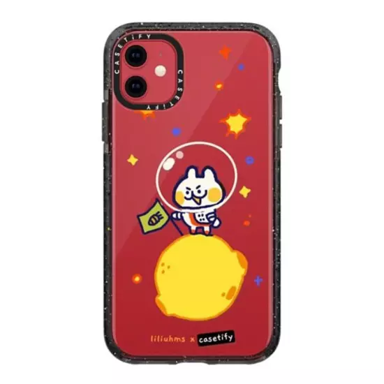 casetify Impact Case for iPhone 11 - Bun in Space by liliuhms - Clear Black