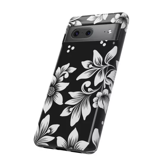 Black & White Floral Style - Tough Cases