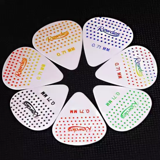 15/30pcs Alice Mixed Anti-slip Nylon Guitar Picks 0.71mm NEW