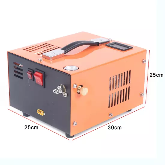 12V PCP Air Compressor &Transformer High Pressure Pump Fan Cooling 30Mpa 4500PSI