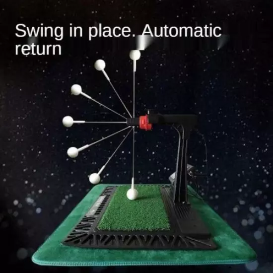 Indoor Digital Swing Practice Golf Swing Exerciser Trainer with English Panel