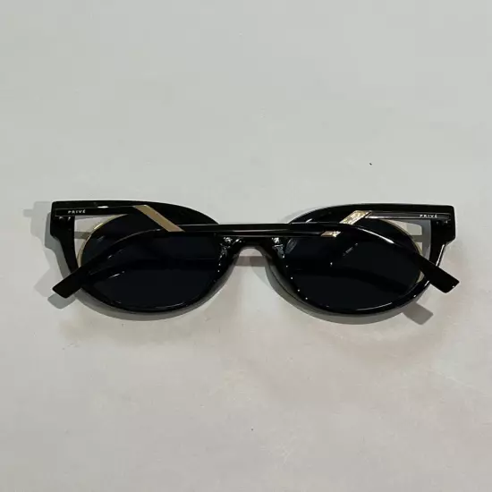 Prive Revaux The Feminist Cat Eye Sunglasses in Black Gold