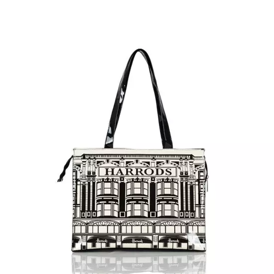 Women PVC Waterproof Shopping Storage Harrods London Shoulder Bag Large Handbags