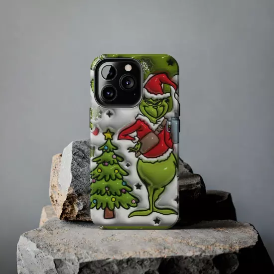 Grinch Tough Phone Cases Samsung S20 S21 S22 S23 Iphone 15 14 13 12 11